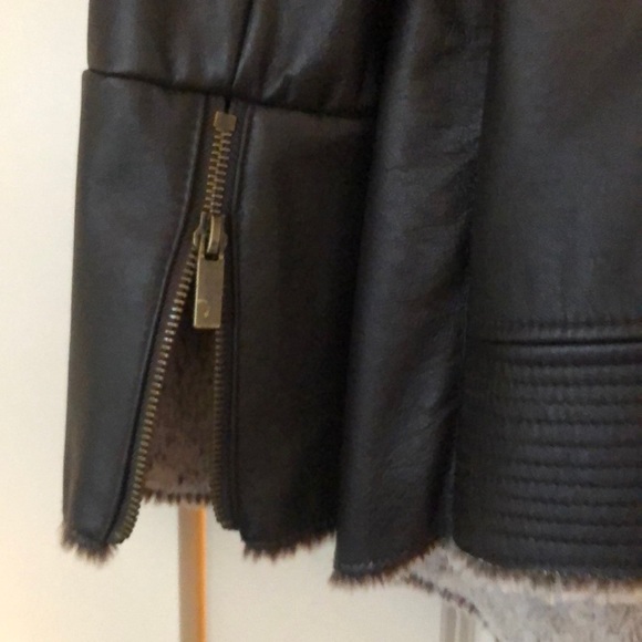 NWOT Fabulous leather jacket with fleece lining - Picture 7 of 7